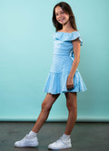 The Pamela Dress in Blue by Miss Behave