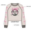 Embroidered Bow & Disco Ball Sweatshirt by Paper Flower
