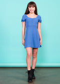 The Tate Dress in Blue by Miss Behave