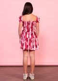 The Berkley Dress in Abstract Red by Miss Behave