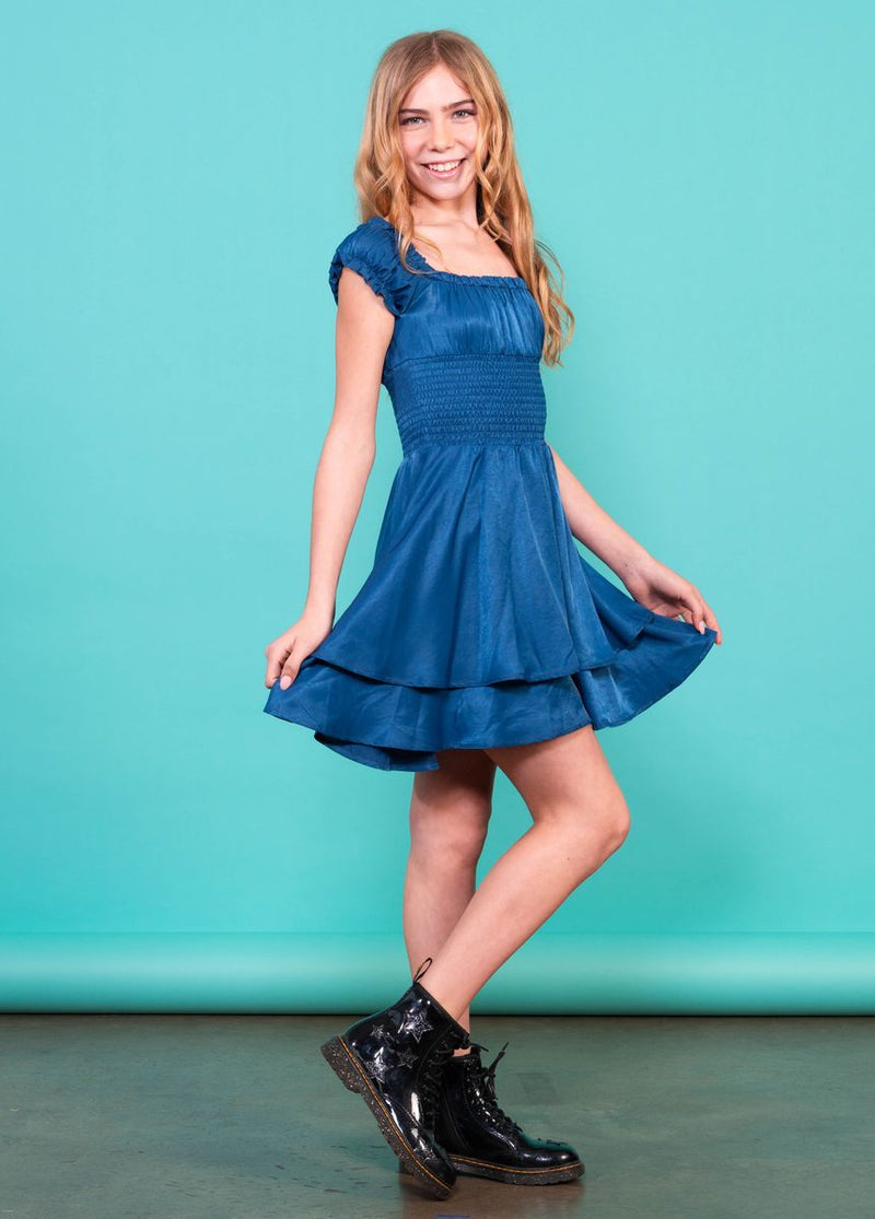 The Sage Dress in Blue by Miss Behave