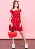 The Sage Dress in Red by Miss Behave