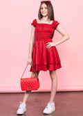 The Sage Dress in Red by Miss Behave