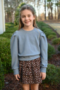 The Abby Skort in Espresso Bouquet by PLEAT