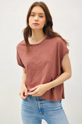 Capped Sleeve Top by Be Cool