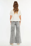 KanCan Grey Wash Wide Leg Jean