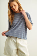 Cammy Stripe Linen Top
