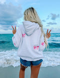 Sunkissed Coconut Embroider Bow Hoodie