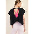 Oversized Cotton Slub Open Back Top