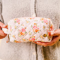 Daydream Cream Quilted Cosmetic Bag