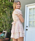 Tween Delilah Dress in Shabby Floral Stripe by Katie J NYC