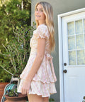 Tween Delilah Dress in Shabby Floral Stripe by Katie J NYC