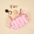 Essentials Quilted Cosmetic Pouch in Oh So Fancy Pink