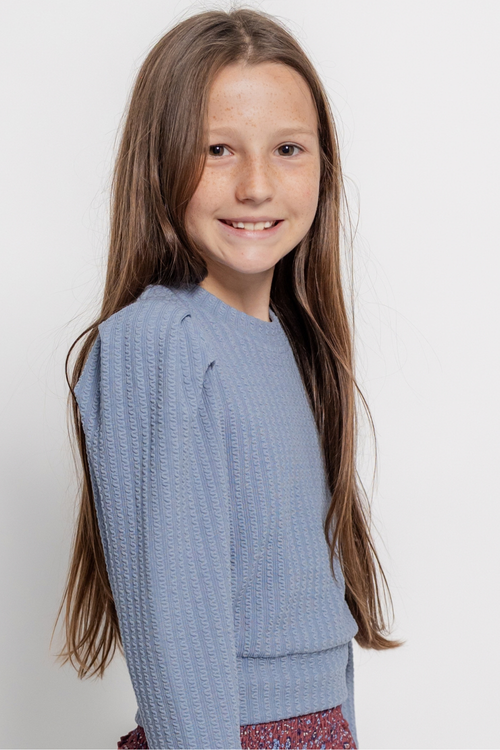 The Jane Sweatshirt in French Blue by PLEAT