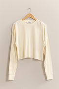 Libby Ribbed Long Sleeve Crop Sweater