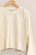 Libby Ribbed Long Sleeve Crop Sweater