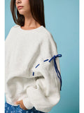 Laney Oversized Tie-Detail Sweatshirt