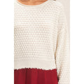 Colette Textured Boat Neck Sweater