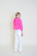 Suzette Tween Cloud Crop Half Zip