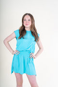 The Josie Dress in Aquamarine by PLEAT