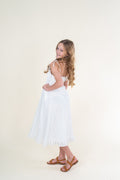 Tween Ivy Dress in White by Katie J