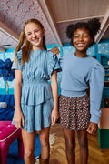 The Jane Sweatshirt in French Blue by PLEAT