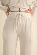 Soft Brushed Hacci Wideleg Pants