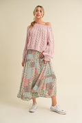 Bradyn Patchwork Maxi Skirt