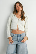 Hayden Pointelle Cardigan