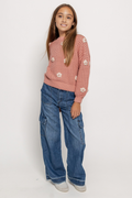 Daisy Embroidered Sweater by Avery & Alexander