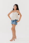 Katie J NYC Juniors Bloom Top in Vintage Wildflower