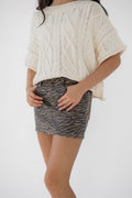 Short Sleeve Knit Sweater Top