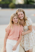 Girls Crochet Knit Top