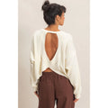 Mineral Wash Waffle Open Back Top