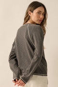 Riley Reverse Seam Raglan Top