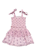 Juniors Emerson Dress in Violet Stripe Floral by Katie J NYC