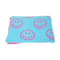 Smiley Plush Throw Blanket