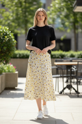 Ansley Floral Midi Skirt