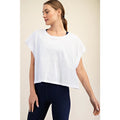 Oversized Cotton Slub Open Back Top