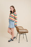 Teresa Tie Front Multi-Color Cardigan
