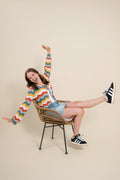 Teresa Tie Front Multi-Color Cardigan