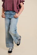 Nori Cuffed High Rise Wide Leg by HIDDEN
