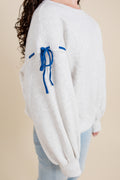 Laney Oversized Tie-Detail Sweatshirt