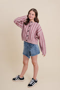 The Amber Striped Cardigan
