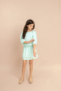 The Rory Dress in Blue Waves by Pleat