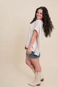 The Lynn Crochet Back Top
