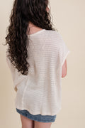 The Lynn Crochet Back Top