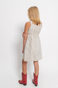 Girls Paneled Polka Dot Dress