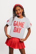 Game Day Shimmer Applique Boxy Tee
