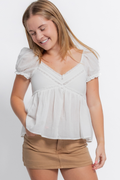 Classic Denim Skort in Camel